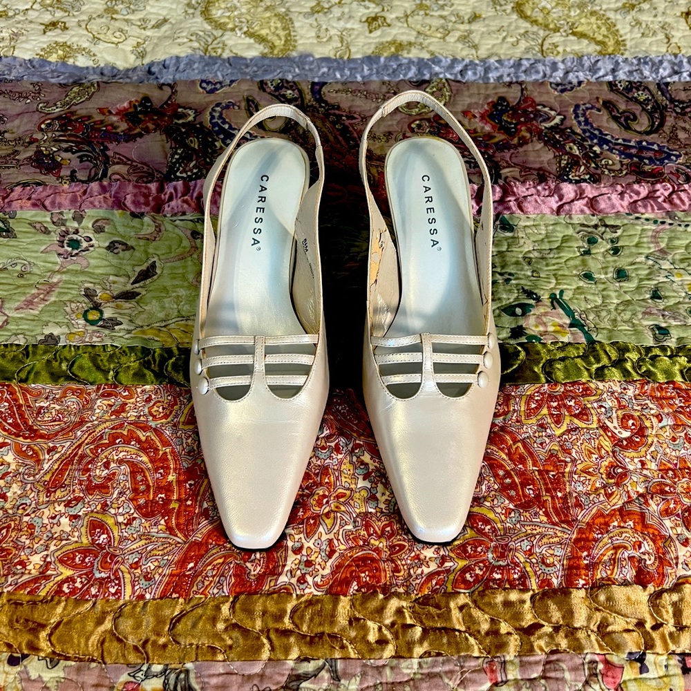 Vintage Caressa Spain dress shoes size 8.5 be